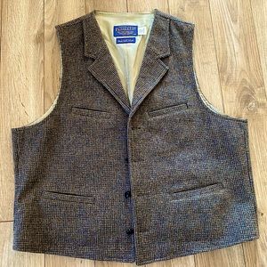 Pendleton Wool Western Vest, Men’s Large
